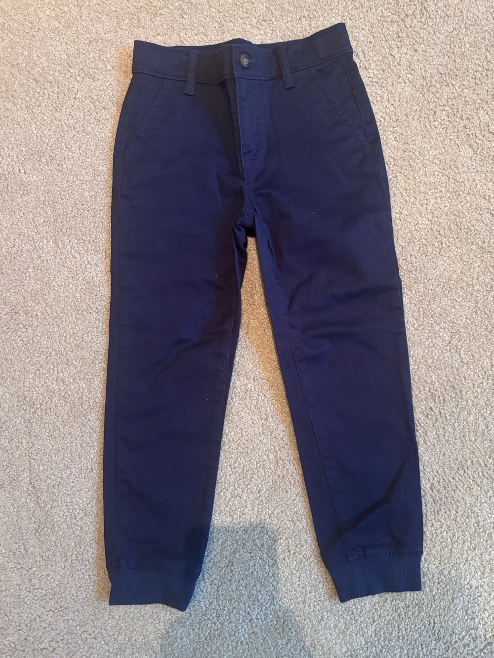 NWT Janie and Jack Navy Boys Twill Jogger Pants